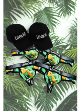 Pack 4 Strings Homme LM2402-57BIR LOOKME + 2 Casquettes Offertes